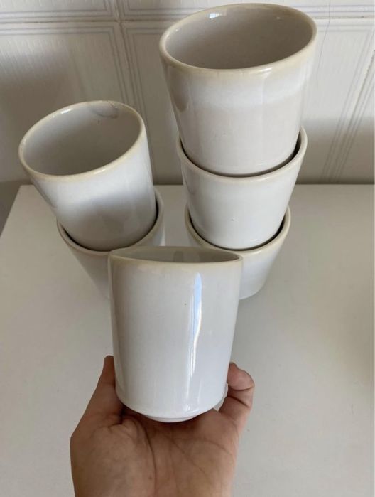 Taças e copos de ceramica