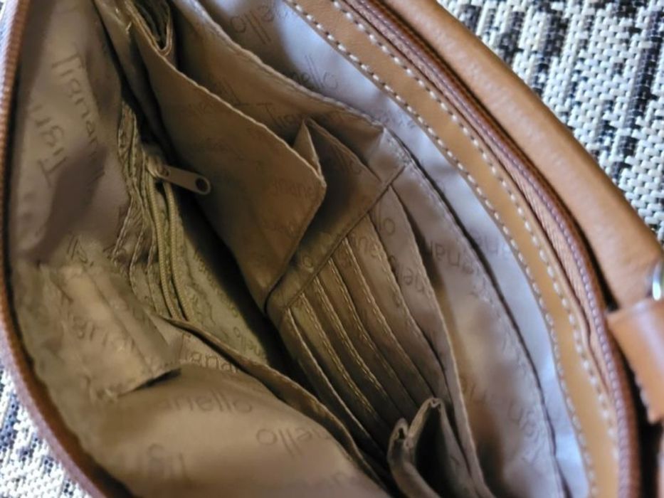 Шкіряна сумка, крос боді Tignanello