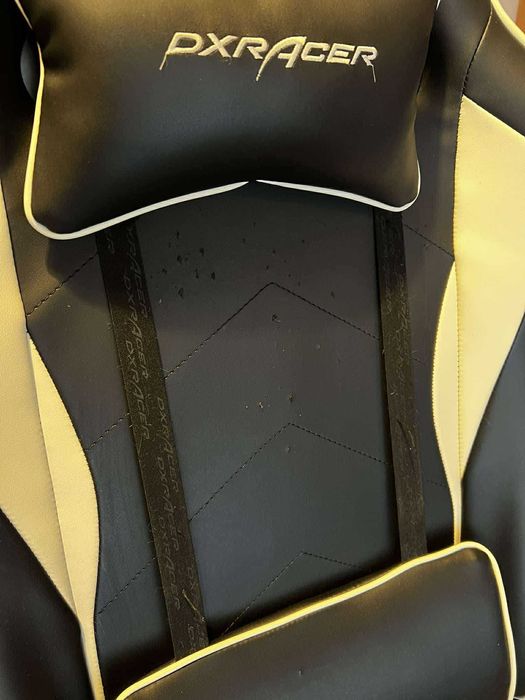 Cadeira Gaming DXRACER Prince Series P08 - Preto/Branco