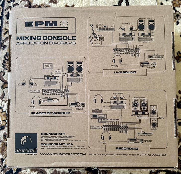 Mesa mistura Soundcraft EPM8