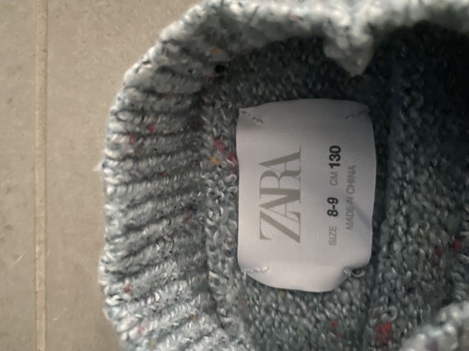 Sweterek ciepły z torebką Zara rozm 130