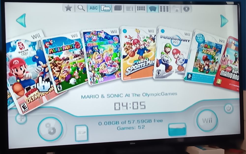 Consola Nintendo Wii + Comando + 52 jogos  Nintendo Wii