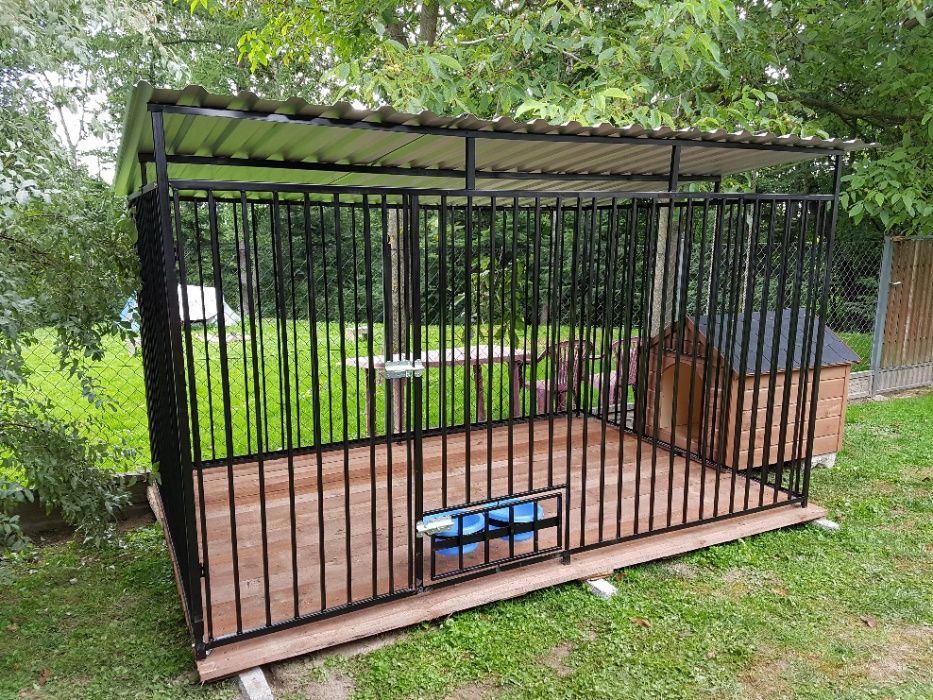 Klatka Kojec Box Zagroda Buda dla psa 3x2 Solidny Montaż Grati2