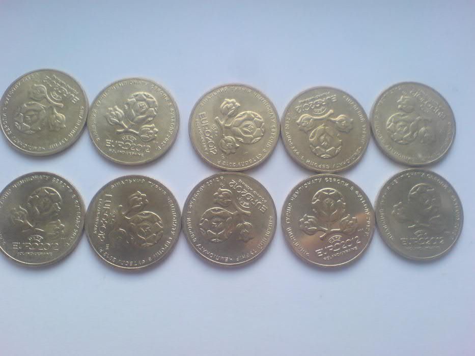 Монета Украины номиналом 1 грн ЕВРО 2012