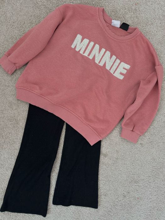 Набір світшот з лосинами кльош в рубчик