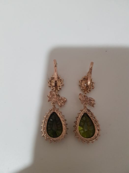 Серьги  золото-585.