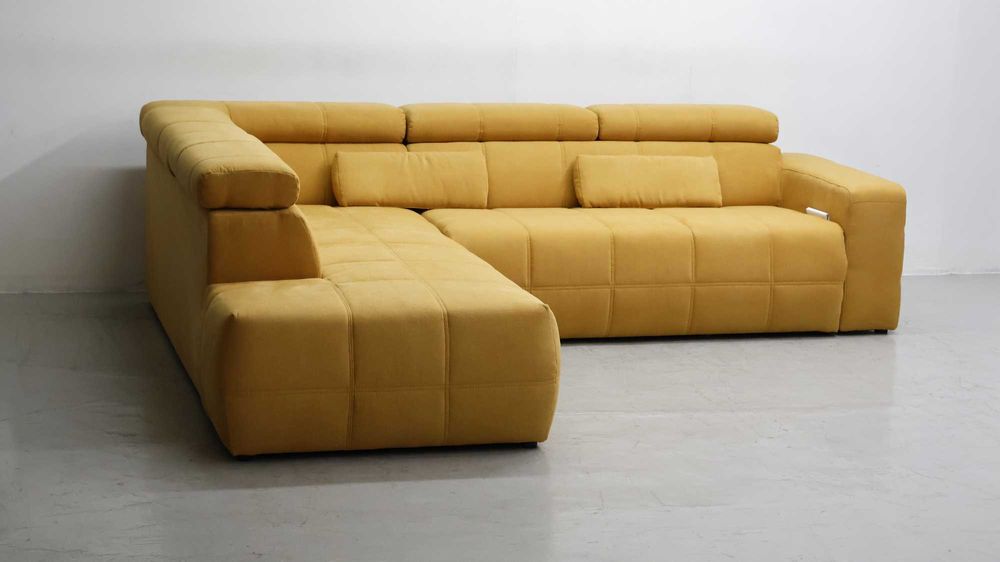 SFP DESIGN narożnik regulowane zagłówki rogówka sofa kanapa tkanina