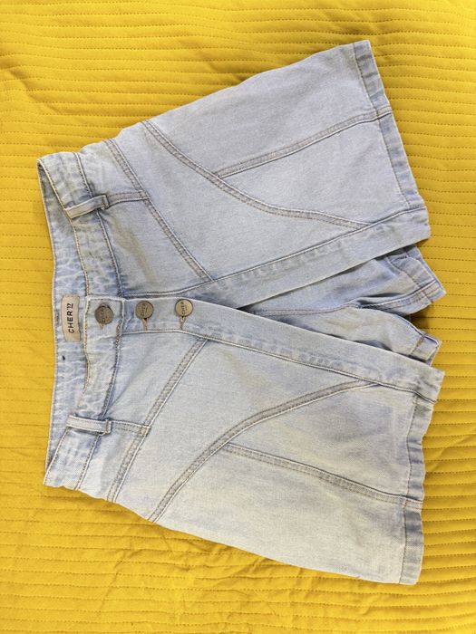 Джинсова спідниця-шорти