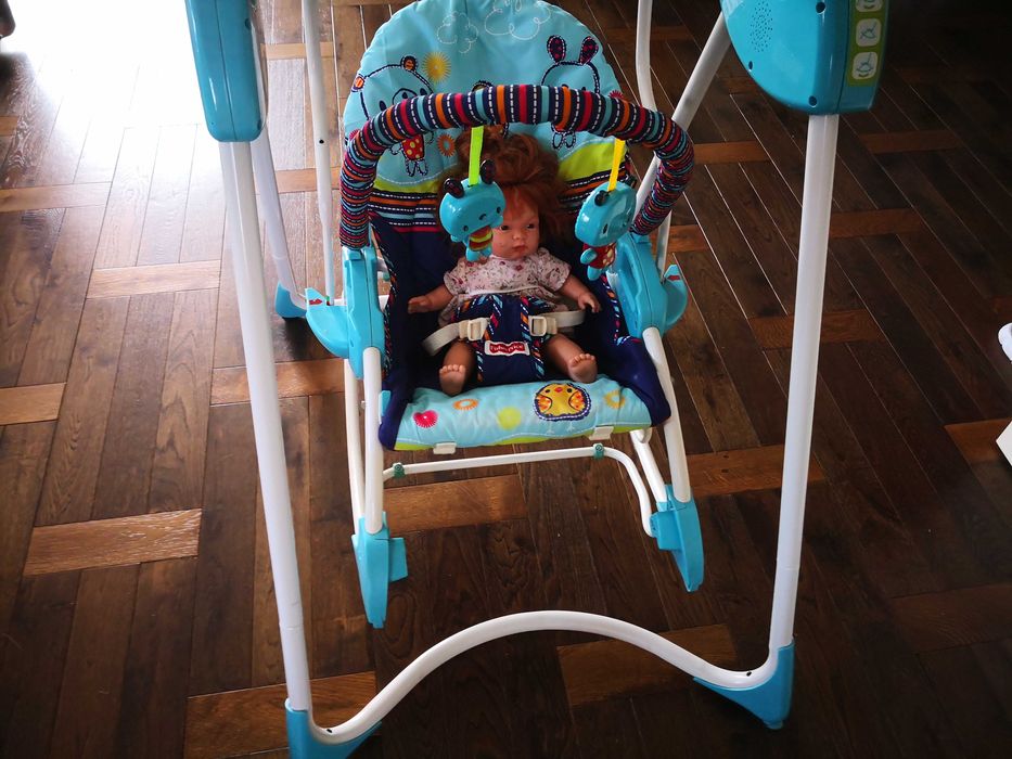 Huśtawka 3w1 leżaczek, krzesełko dla dziecka Fisher Price