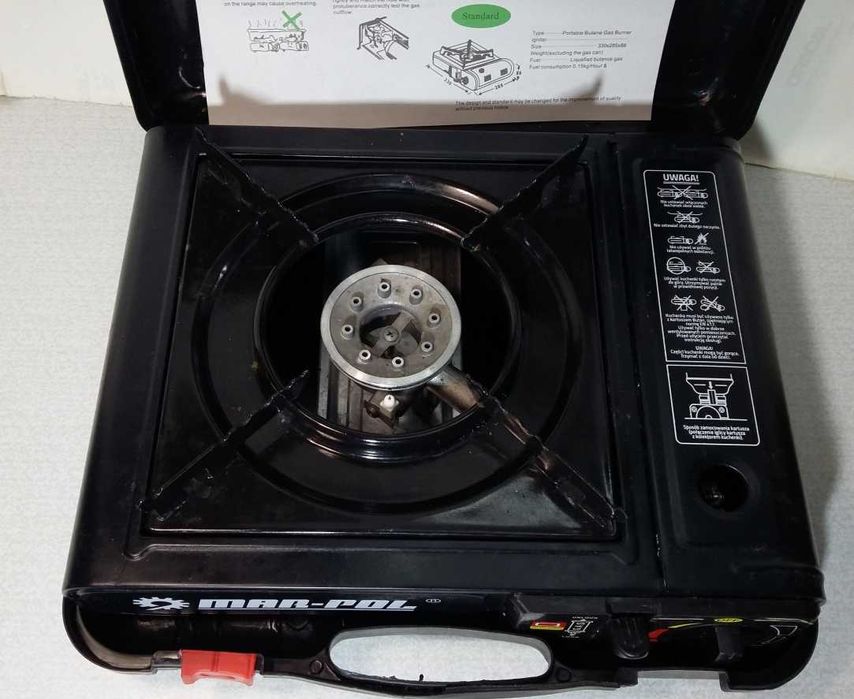 Портативная газовая плитка (под баллончики).