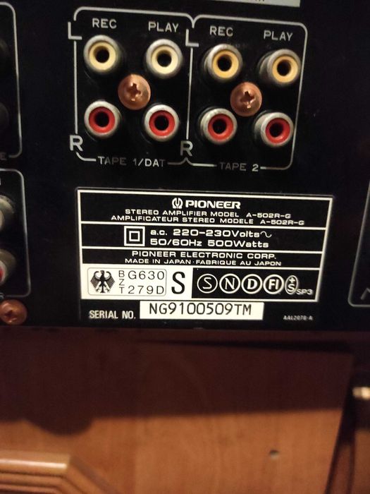 Pioner stereo amplifier a-502r