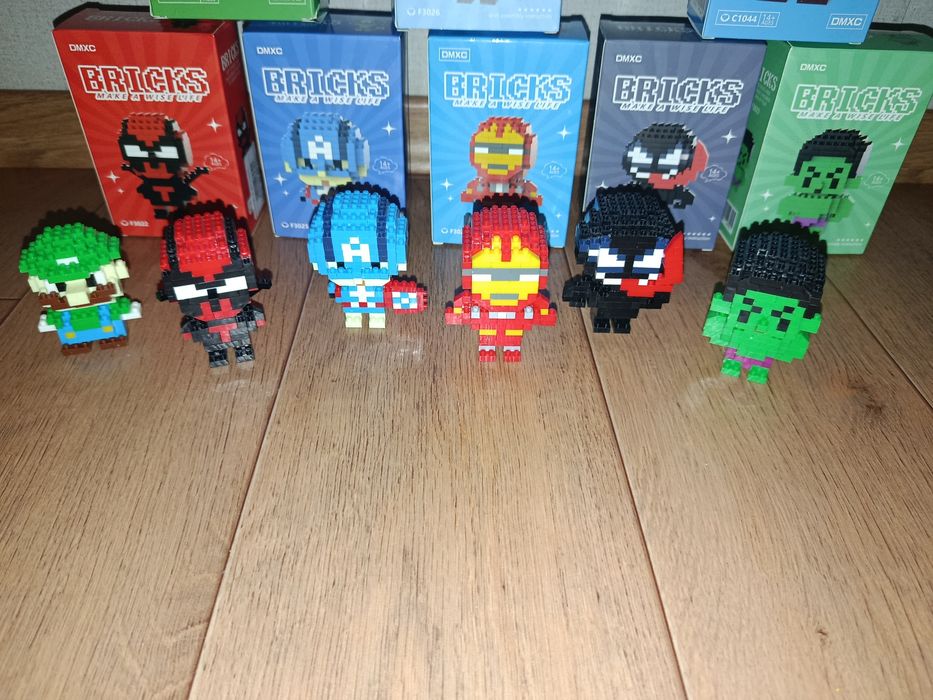 Конструктор Bricks фигурки  Герои MARVEL , Супер Марио