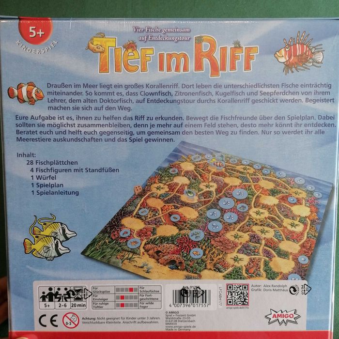 Tief im Riff - jogo de tabuleiro