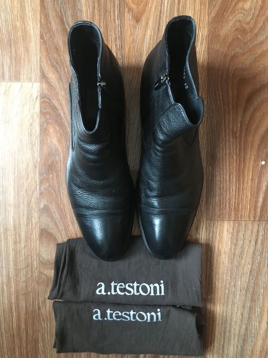 б/у мужские зимние ботинки Testoni 45р