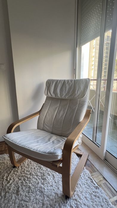 Cadeirao beige Ikea