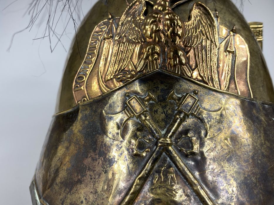 Mosiężny hełm strażacki model 1848/52
