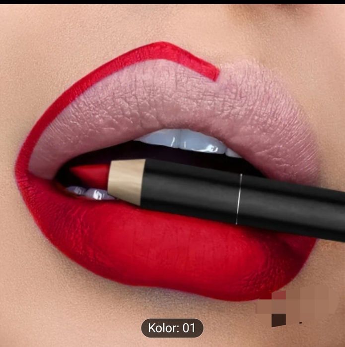 Konturówka do ust,kole czerwony