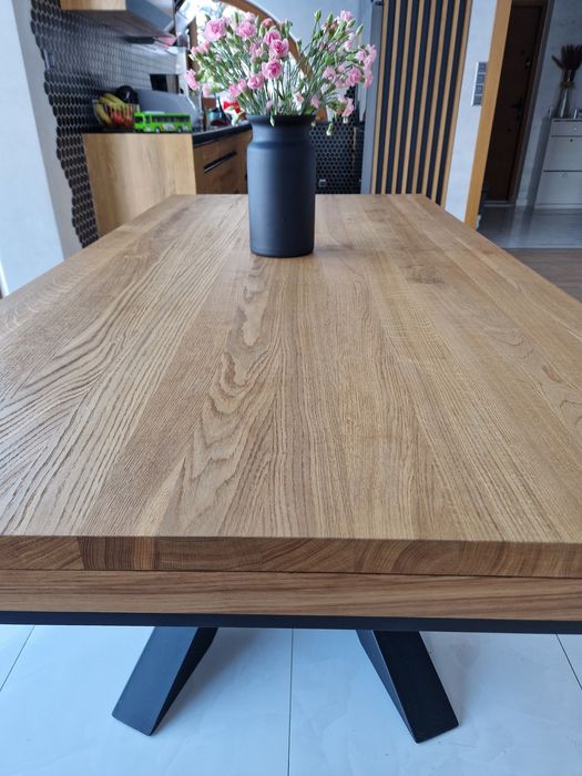 Stol debowy rozkladany, stół drewniany , pajak !