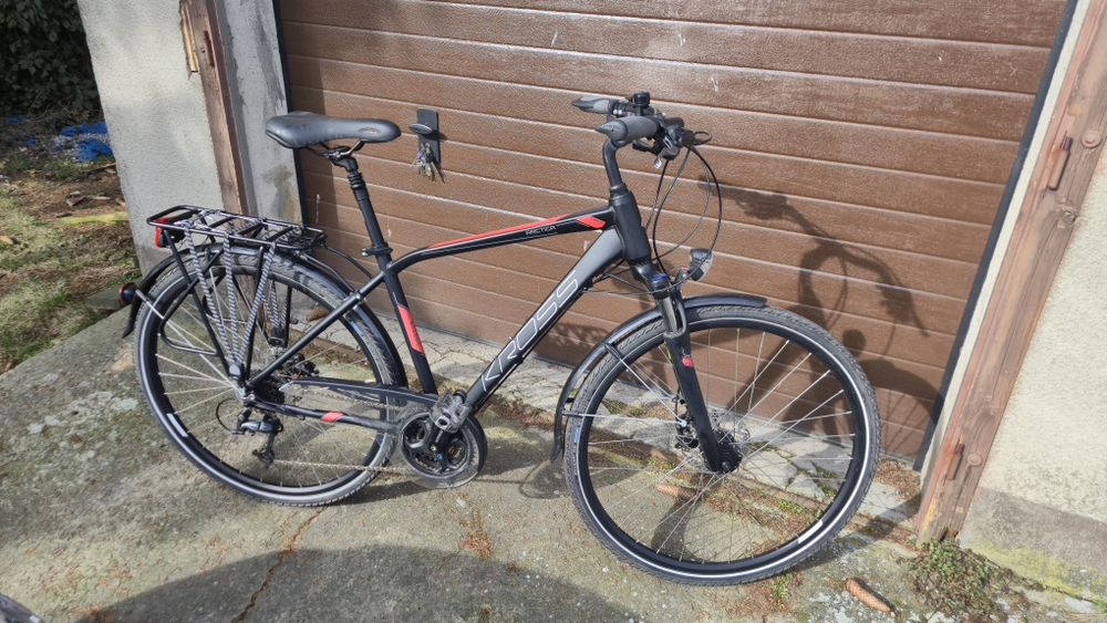 Rower Kross Trans Arctica Czarny Bordowy