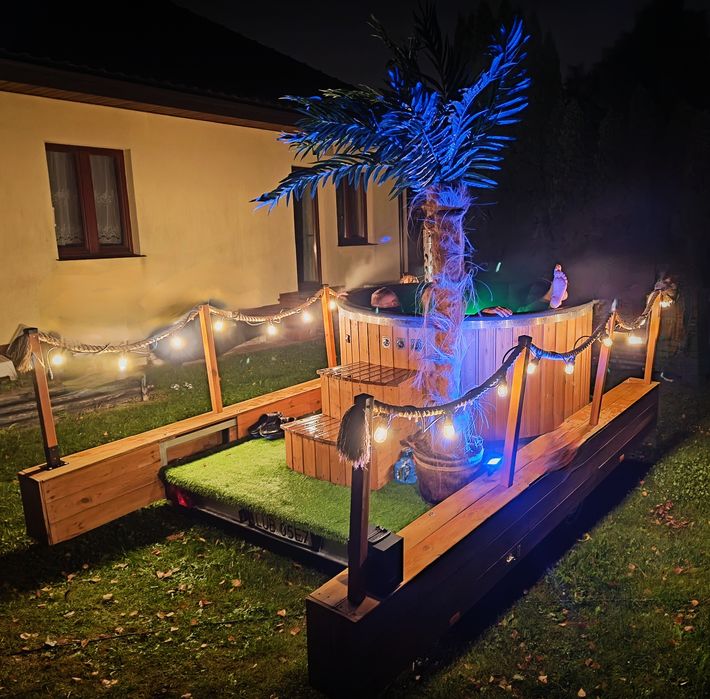 Mobilne Jacuzzi Mobilna Bania Balia Na przyczepce Relax Time