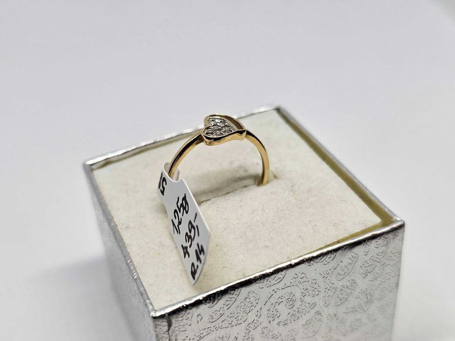 Pierścionek Złoty 1,25g R14 P585 * Komis Madej Gorlice