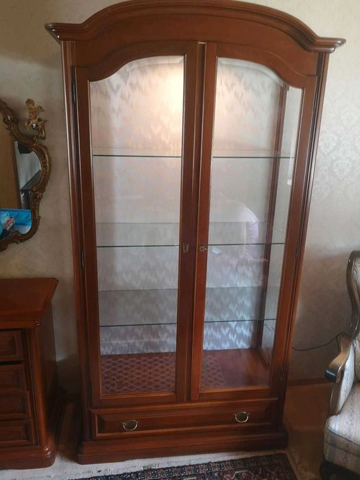 Piękna serwantka włoska witryna komoda stylowa z Niemiec komplet