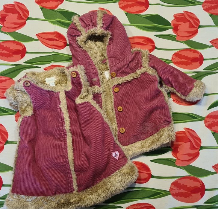 Mexx komplet sukienka i kurtka płaszczyk z kapturem rozm 62 jak nowe