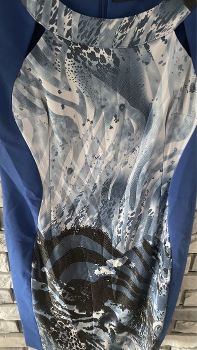 Elegancka sukienka niebieska błękitna xl XXL 42 44 wesele urodziny