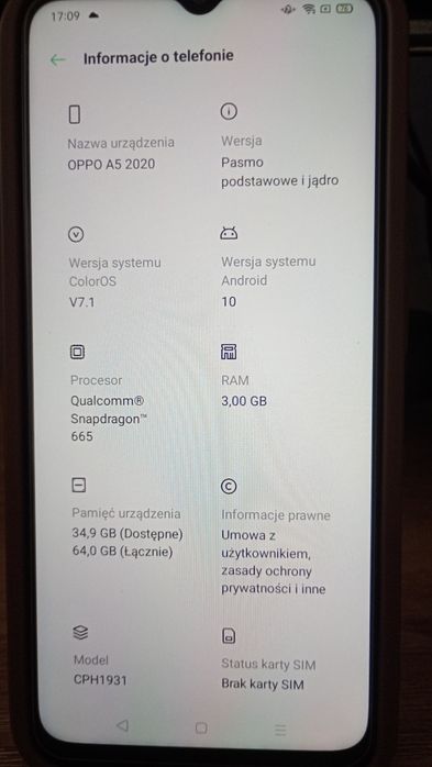 OPPO A5 2020 sprawny