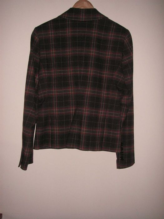 Lanidor - Casaco / Blazer Curto de Fazenda Xadrez T/38 ( Impecável )