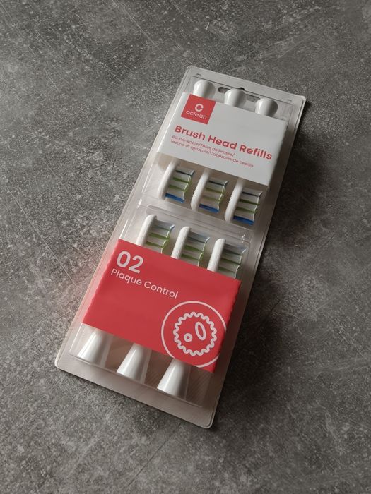 Oryginalne końcówki do szczoteczek Oclean - Plaque Control, P1C1 W06