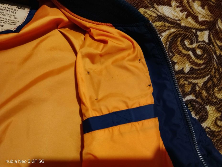 Бомбер Alpha industries ma 1 blue