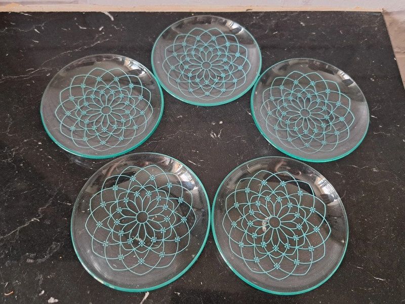 podstawek szklanych skandynawskich prl