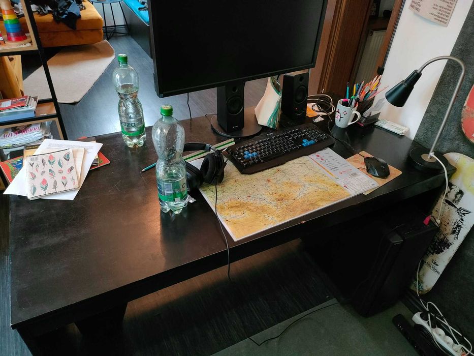 Biurko czarne 150x74