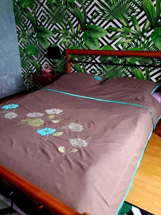 Home & You Naszywane Kwiaty 160x200cm Przepiękna j.nowa