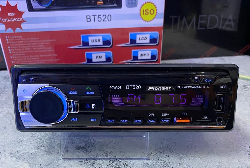 Автомагнитола Pioneer c блютуз магнитофон в машину радио/автомагнітола ...