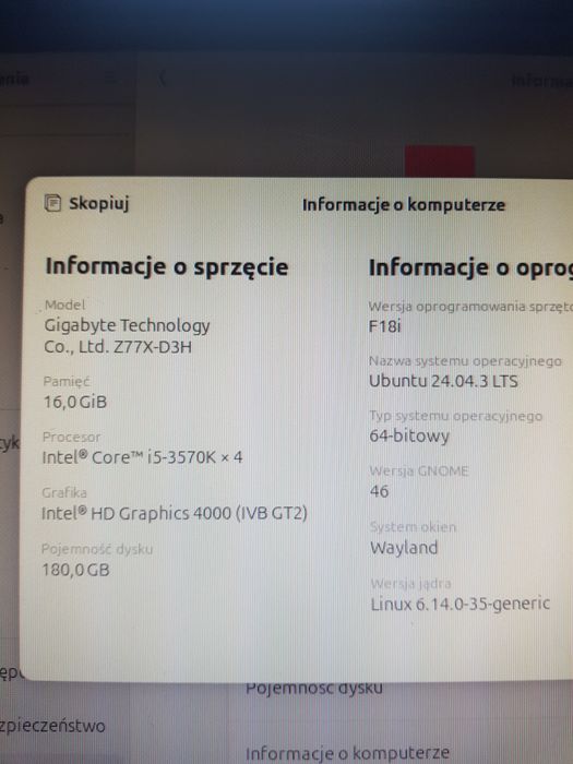 Komputer - Intel Core i5-3570k, 16 GB RAM