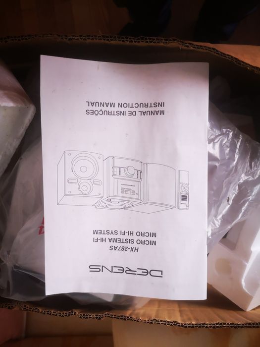 Aparelhagem nova e embalada
