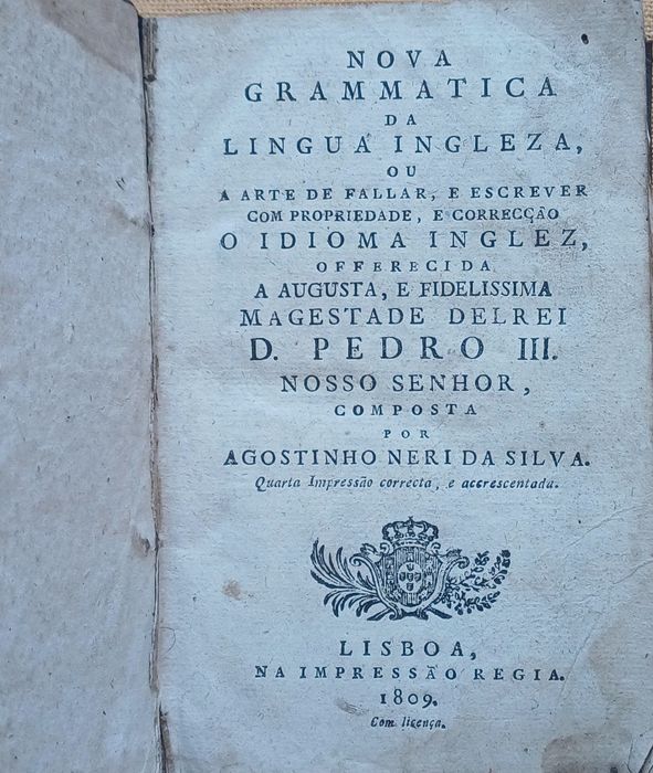 Livro Raríssimo Ano 1807