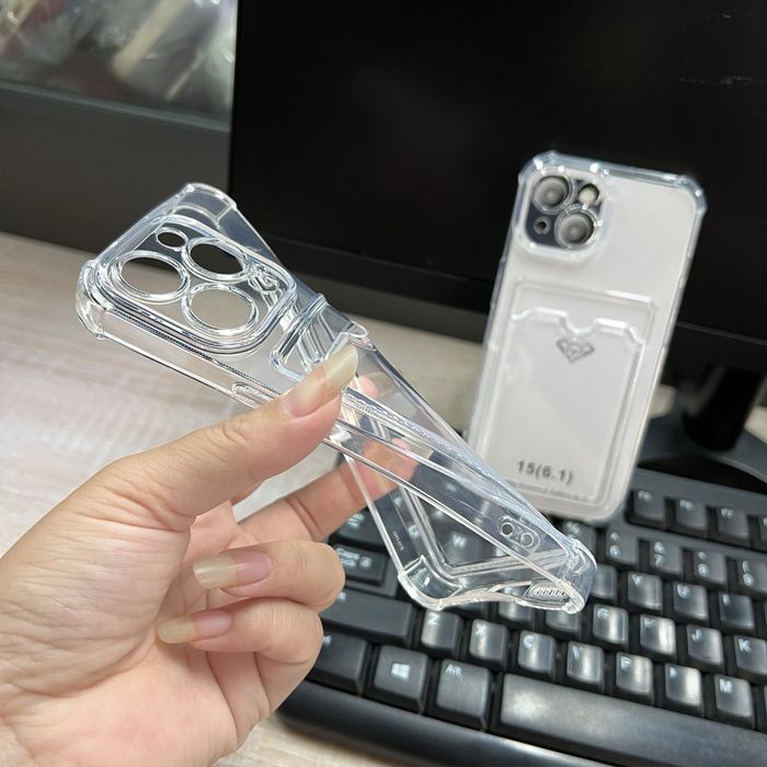 Прозорий чохол з кишенею для IPhone 7-17 Pro Max
