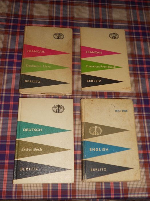 Livros linguas Berlitz - Françes, Alemão, Ingles