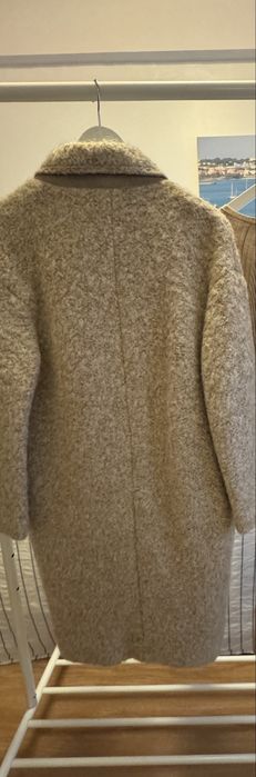 Conjunto casaco mango e vestido de malha a condizer mistura la
