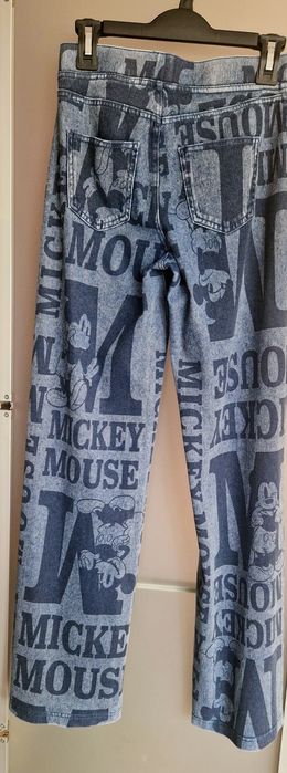 Spodnie jegginsy z Myszką Miki H&M w rozm 158