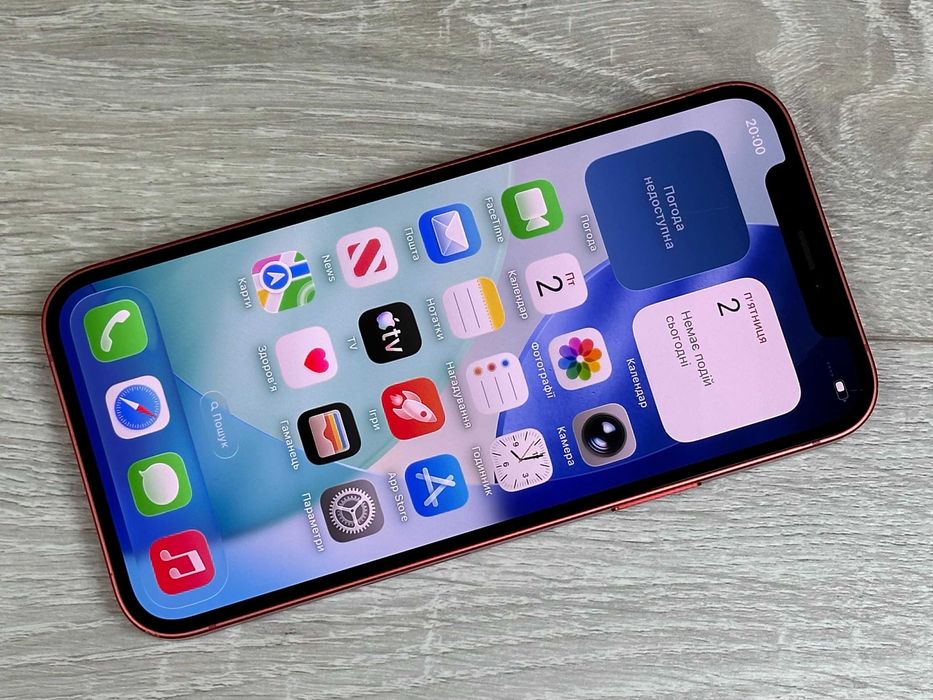 Apple iPhone 12 - 128GB - RED Neverlock 100% АКУМУЛЯТОР №511