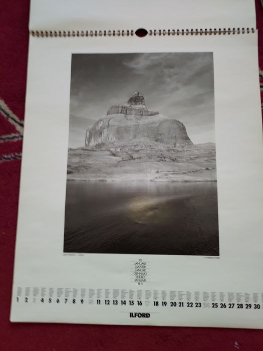 Calendário de parede Ilford 1999