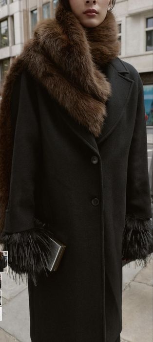 Шарф хутряний zara