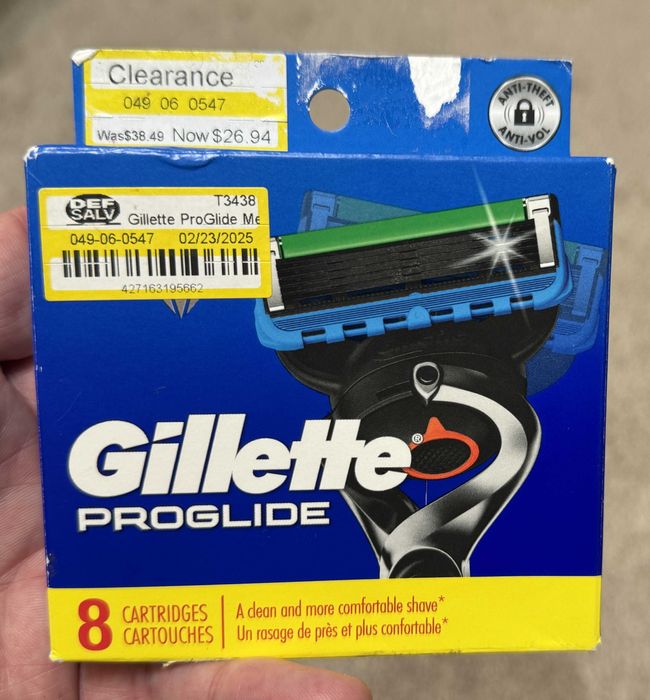 100% Оригинал из США Gillette Proglide Fusion 4шт лезвия