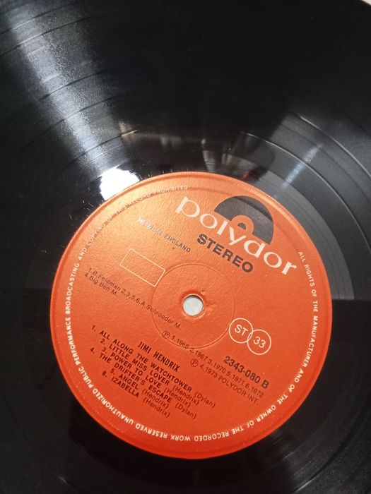 Vinil jimi Hendrix