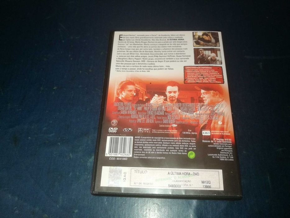 A ÚLTIMA HORA (SPIKE LEE)	DVD (legendagem em Português)