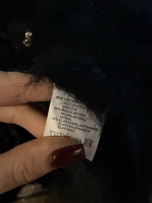 Sweter na guziki nowy alpaka rozpinany naszywki włosie rozmiar uni